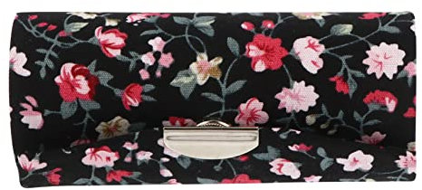 Beaupretty Scatola Per Rossetto Ricamata Porta Rossetto Borsetta Porta Rossetto Vintage Astuccio Porta Rossetto Custodie Da Viaggio Cosmetiche Borsa Del Rossetto Mini Donna Specchio