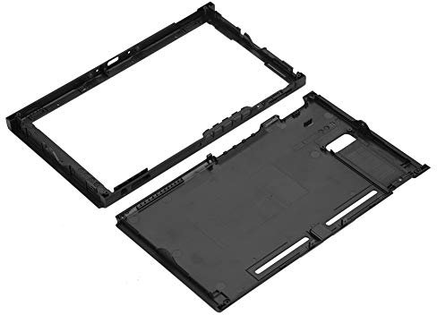 Plaque Arrière de Coque Supérieure et Inférieure de Remplacement pour Console Switch NS, Conception de Ventilation, Ergonomique, Transparente, Anti-Rayures, Noire
