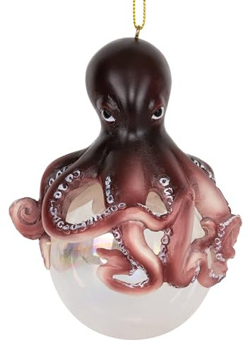 Spooky Thru Noel Collection Octopus Kraken Meerestiere Weihnachtsbaum nautische Ornamente
