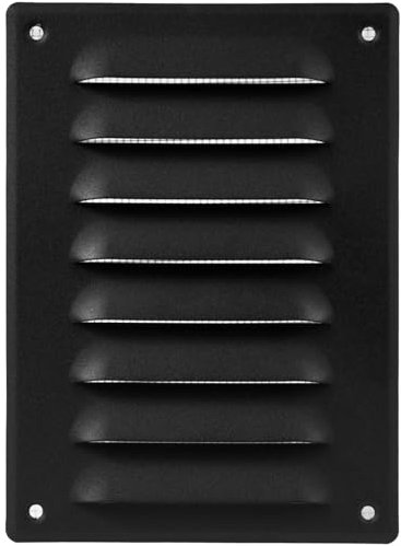 140 x 190 mm Anthrazit Lüftungsgitter mit Insektengitter - Innen- und Außen Lüftung Abdeckung - Heizung, Kühlung und Klimaanlage Gitter - HVAC System Abluft Abdeckgitter, Wetterschutzgitter