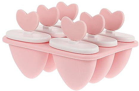 MILISTEN molde de piruletas molde de chocolate de silicona de para gelatinas fabricantes de moldes para helados heladera heladera herramientas amar Bandeja de hielo rosa