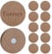 BAOZOON 12 Pcs Wooden Fridge Magnets Laser Engraving Blanks Wood Refrigerator Locker Whiteboard Magnets Office Decorative Magnets, 1.77 x 1.77 Inches(Round)