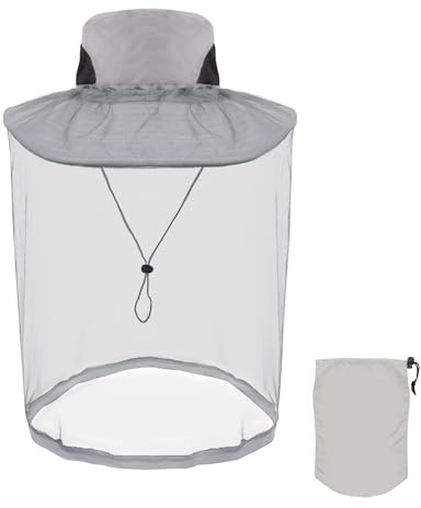 Moskito Kopfnetz Hut mit Schleier,Abnehmbarem Sommer Moskitonetz Hut,Schnell Trocken Breite Krempe,Anti Moskito Sonnenhut,Imkerhut Kopf,Sun Hut mit Netz,für Outdoor Camping Gartenarbeit Angeln
