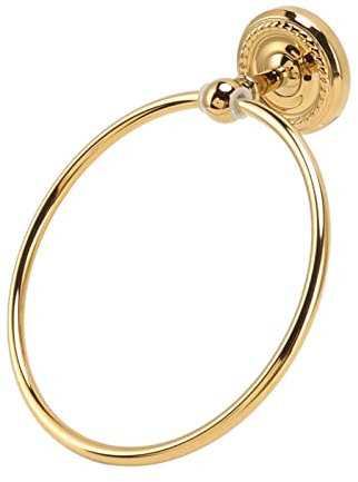 Goldene Wand-Handtuchringe, Praktischer Kupfer-Edelstahl-Badezimmer-Handtuchhalter, Runde Handtuchhalter, Kleiderhaken für Badezimmer-Accessoires