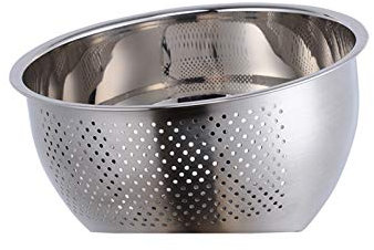 Colador cesta de drenaje colador cesta de arroz filtro de lavado de acero inoxidable colador de oro rosa colador colorido colador colador de utensilios de cocina coladores/colador (color: arco iris