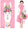 UNAGRI Cartoon Alpaka Trandtuch 90x180 cm Alpaka Badetuch Strandlaken Handtücher 50x100cm Für Fitness Reisen Badetuch Groß 100x200cm Microfaser Handtücher Handtuch (1,100 x 200 cm)