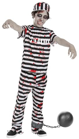 Funidelia | Kinder Zombie Cop Kostüm Lebende Tote, Halloween, Horror - Kinderkostüm und Zubehör für Party, Karneval und Halloween - Schwarz