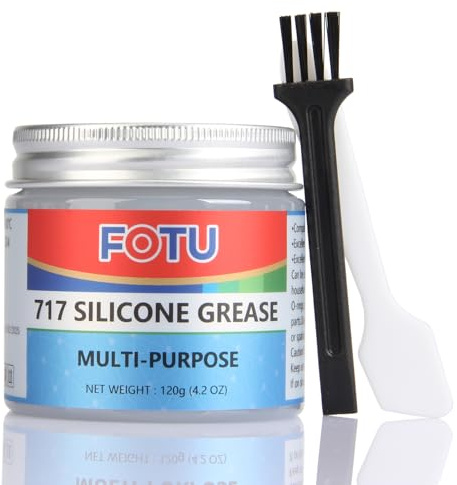 FOTU 717 100% Silicone Dielectric Grease Waterproof Multi-Purpose Lubricant for Plumbing Automotive O-Rings Electrical Connectors