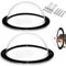 Nexboraque 2 Pack Dog Fence Window, Plastic Pet Dome Clear View Pet Peek Window for Dog, Cat, Horse, Pet Supply, 12.4 x 4.9 Inch