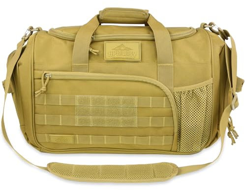 APRILBAY Sport Tasche – Premium Fitness- & Reise-Duffelbag, 43 Liter Kapazität, Multifunktional für Fitness, Schwimmen, Fußball, Basketball, Reisen und Outdoor-Aktivitäten (43L,Khaki)