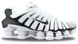 Nike Shox TL Weiß/Schwarz (White/Pure Platinum/Black), Weiß/Pure Platin/Schwarz, 7.5