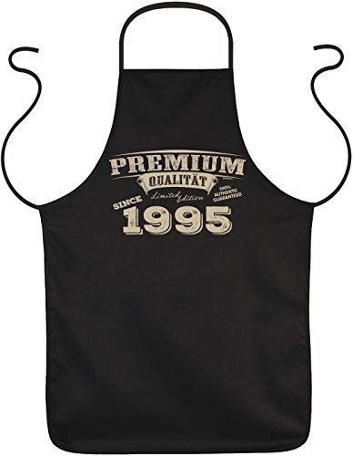 Schürze 30.Geburtstag, 30 Jahre Kochschürze, Jahrgang 1995 : Premium Qualität since 1995 - Sprüche Grillschürze 30.Geburtstag