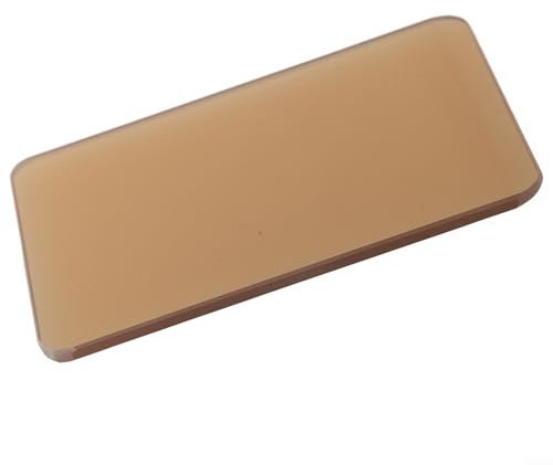 Plaque en verre de cheminée de 11,5 x 6,7 cm, porte en verre résistant aux hautes températures pour barbecue, camping, remplacement de fenêtre en verre résistant à la chaleur (11,5 x 6,7)