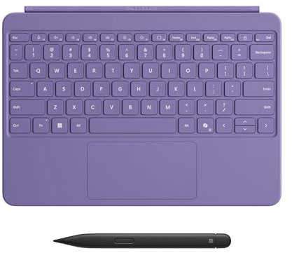 Microsoft Surface Pro 12-inch Keyboard with Slim Pen | Compatible with Surface Pro Copilot + | Violet