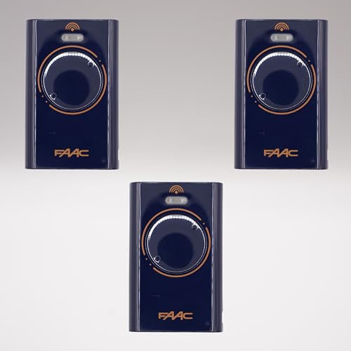 XT2 433 SL BLU 787014 - Telecomando cancello a 2 canali - 433,92 MHz - Compatibile con ricevitori SL - Codifica Rolling Code + 1 portachiavi DOMOBIP (blu - confezione da 3)