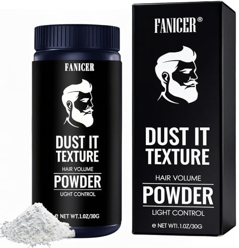 30g Stylingpulver,Texturpuder,Haarpuder für Dünnes & Feines Haar,Haarpuder für Voller Aussehendes,Haarprodukt mit Leichtem Halt,Stylingprodukt für Dichteres,Leichtgewichtig Nicht klebrig，Weiß