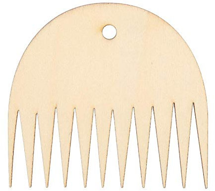 11 Zähne Tapisserie Webkamm Holz Webstuhl Kamm Holz Webkamm Tapisserie Webmaschine Kamm Werkzeug DIY geflochtenes Zubehör