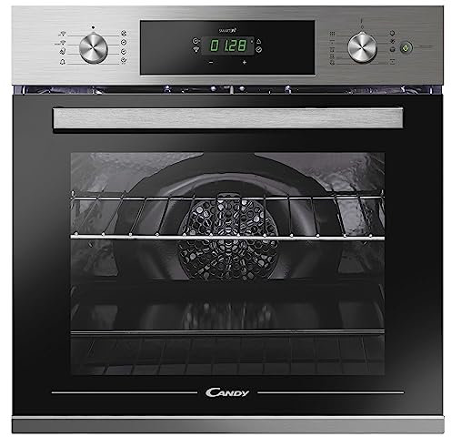 Candy Smart Steam FSCTX886 WIFI Forno Elettrico Multifunzione da Incasso, 70 L, Autopulente, Connesso, Wi-Fi + BLE, Classe A, 59,5x56,8x59,5 cm, Inox
