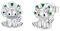 Dinosaurier Ohrringe 925 Sterling Silber süß Dino Ohrstecker Hypoallergen Tier kleine Dino schmuck Geschenke für Kinder Mädchen Kids 9 mm Grün