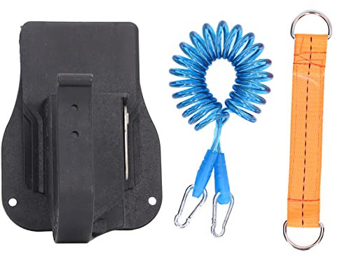 Trapano Holster Tool Supporto da Cintura Universale Holste Multifunzionale con Fune di Sicurezza per Avvitatore a Percussione Nylon + Fibra di Vetro PA66 + GF30 Materiale