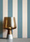 Newroom Tapete Blau Vliestapete Streifen - Steifentapete Modern Beige Linien Landhaus inkl. Tapezier-Ratgeber