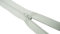 King of Trade Reißverschluss Nylon Schiene 4 mm Nicht teilbar fein Zipper 40 cm 15# Hellgrau