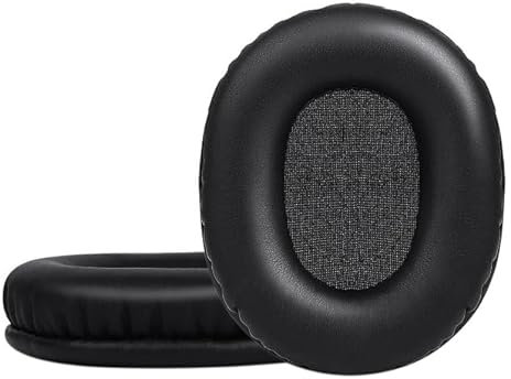 EarPads for Audio Technica ATH M50X M40X M30X M20X MSR7 SX1 Professional Studio Monitor Headphones, Ear Cushion with Protein Leather, Ear Cups Cover Repair Parts,Black