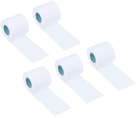 PATIKIL 2.4 x36.1ft Pipe Wrapping Tape, 5 Pack PVC Duct Tape Pipes Insulation Air Conditioner Tube Wrap Waterproof Non Adhesive for HVAC Electrical White