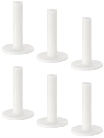 PATIKIL Paquete de 6 tee de Golf de Goma de 3.5 Pulgadas Soportes Blanco | Altos Estables, para Bolas de Entrenamiento en Interiores y Exteriores