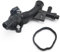 Ollanoos 25193922 Engine Coolant Thermostat Housing with Sensor, 3 screws, Water Outlet Housing Thermostat Replacement for Vauxhall Insignia Mokka Adam Corsa D Corsa E 55565334 1338030 1338489