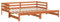 vidaXL Sofa mit ausziehbarem Bett, braun, Wachs, 80 x 200 cm, Massivholz, Kiefer