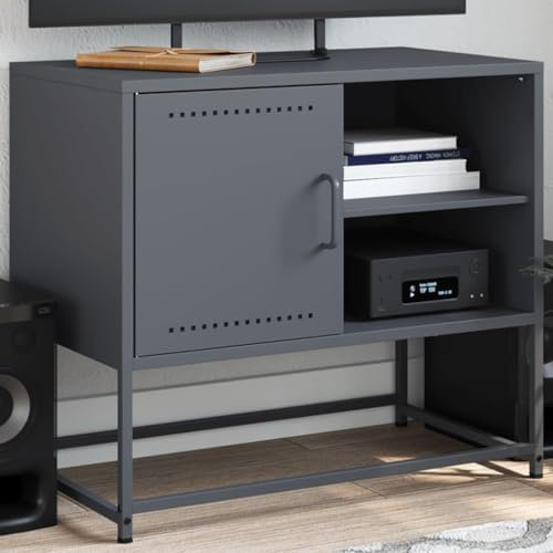QZZCED Mobile TV per ufficio Mobile TV multifunzionale Mobile TV per il soggiorno Mobile TV per camera da letto Mobile TV Rosa 100,5x39x60,5 cm in Acciaio Adatto per il soggiorno