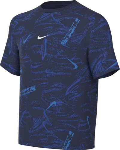 Nike Multi Dri-Fit Kurzarm-Trainingsshirt Für Ältere Kinder (Jungen), Game Royal/Midnight Navy/White, HF4250-480, M