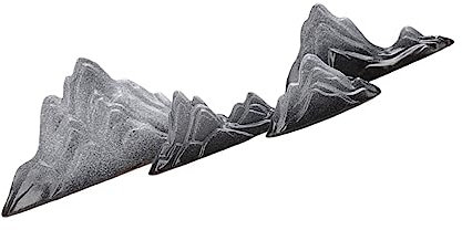 Garneck 4stücke Keramikdekor Für Wohnzimmer Handgefertigt Aus Keramik Und Kreative Bergform Für Schreibtisch Zen-Raum Und Tischdekoration Langlebig Und Sicher