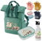 wolga-kreativ Kindergartentasche personalisiert – Kleinkind Rucksack mit Bauernhof Motiv & Namen für Mädchen und Jungen - Turnbeutel Set Kindergarten