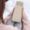 WPKD BLUEIY Mini Hot Water Bottle Bag with Knitted Cover, Hand Warmer for Heat and Cold Therapy, Gray, Ideal for Home and Office