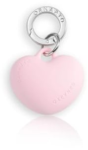 ORNARTO Charm per Telefono, Charm a Cuore in Silicone Liquido, Ciondolo per Telefono Cellulare, Portachiavi per Smartphone con Moschettone in Metallo, Ciondolo Borsa, Rosa Chiaro