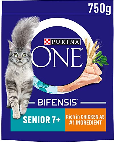 PURINA ONE Senior Dry Cat Food Chicken, 750g