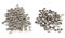100 Set Doppio Cappuccio Rivetto per le Riparazioni Artigianali in Pelle Decorazione Doppio Cappuccio Rivetto Tubolari in Metallo Borchie Kit 8 × 8mm per DIY Borsa Scarpe Rriparazioni (Argento)