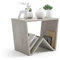 MOBILI FIVER, Mesa de centro Emma, color Cemento gris, Aglomerado y Melamina, mesa de centro salón, mesa de centro baja, Made In Italy