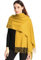 Pashmina Scarves for Women Shawl Wraps Wedding Mens Cashmere Scarf Wool Scarfs (Yellow)(Size: 200cm X 70cm)