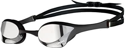 arena Cobra Ultra Swipe Mirror Unisex Race Schwimmbrille für Erwachsene, Taucherbrille mit Gebogenen Spiegelgläsern, Anti-Beschlag, UV-Schutz, 5 Austauschbare Nasenstege