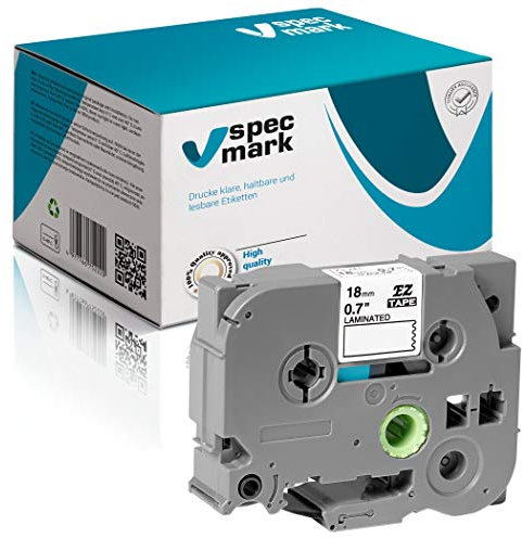 specmark Schriftband TZe-243 18mm x 8m Blau auf Weiß Band kompatibel mit Drucker Brother PT P-touch AZe-243 EZe-243 TZ-243 TZ2-243