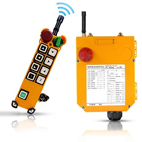 MXBAOHENG Drahtlose Kransteuerung 12-36V Fernbedienung kran Funk F24-8D Industrielle elektrische Hebezeuge Fernbedienung für Winden Ankerwinden Kräne Förderer