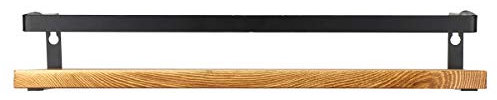 TuToy 2Pcs Wandregal Schwimmendes Holzregal Regalregal Lagerung Küche Badezimmer - Braun