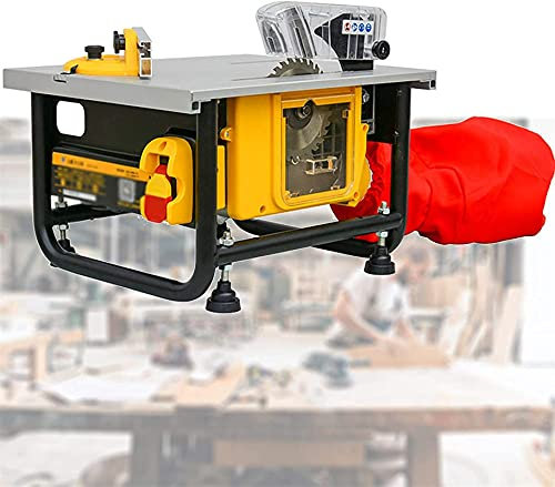 Portable Benchtop Table Saw, Small Portable Table Saw,Multifunctional Chainsaw,2000W,9000R/Min,Cutting Depth 32Mm,Aluminum Table Top,Cutting Vacuuming Integrated Motor for Woodworking ,Woodworking Cut