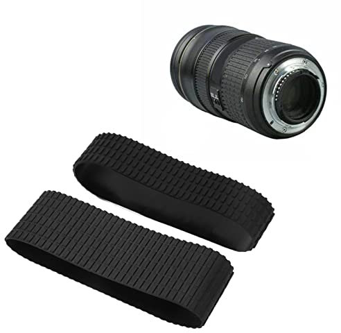 Objektiv-Gummiring, 2 Stück Zoom-Griff-Gummiring Ersatzkamera-Reparaturzubehör für AF S 24–70 Mm 1:2,8 G ED-Objektiv