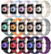 Higgs 15 Pack Bracelets Compatible avec Bracelet Apple Watch 38mm 40mm 41mm pour Femme et Homme, Bracelet Soft Silicone Sports pour iWatch Series (42mm 10) 9 8 7 SE se2 6 5 4 3 2 1,Starlight