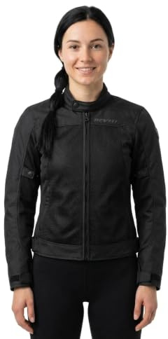 REV'IT! Revit Eclipse 2 Damen Motorrad Textiljacke, schwarz, 40 | Atmungsaktiv