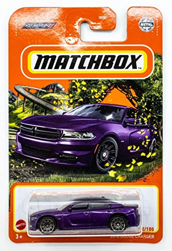 Matchbox 2018 Dodge Charger 52/100 (Lila) - Auto - Maßstab 1:64 - Kunststoff - Kleinkind - Kinder ab 3 Jahren - Unisex